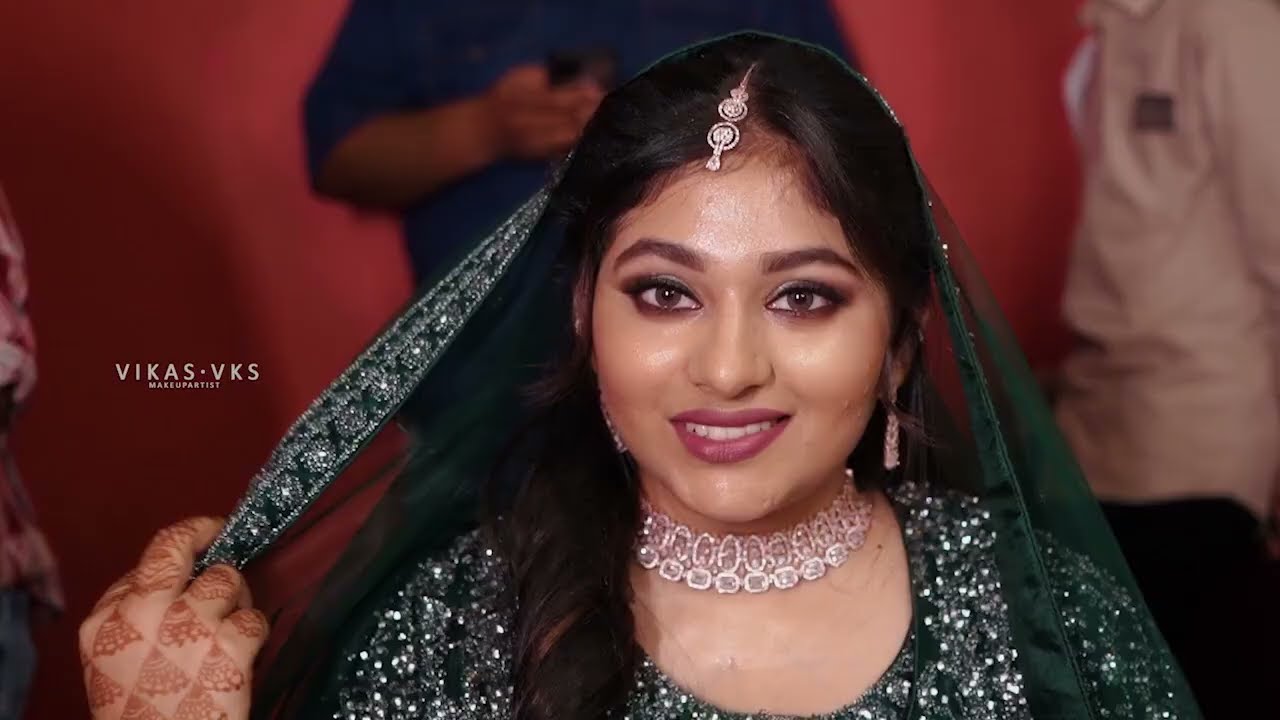 ഞങ്ങളുടെ സ്വന്തം മൊഞ്ജത്തി മണവാട്ടി | Muslim wedding bridal makeup Kerala Happy Family