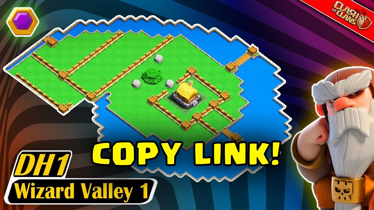 COC Best NEW! Wizard Valley Level 1 Base Layout COPY LINK | Clan Capital DH1 Base Design