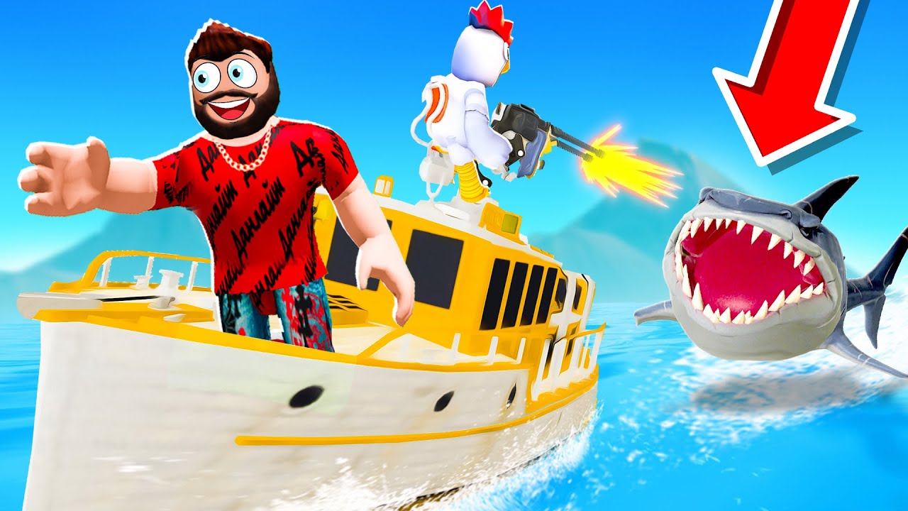 JE CONSTRUIS LE MEILLEUR BATEAU pour AFFRONTER LE REQUIN LE PLUS DANGEREUX DU MONDE !! (Roblox)