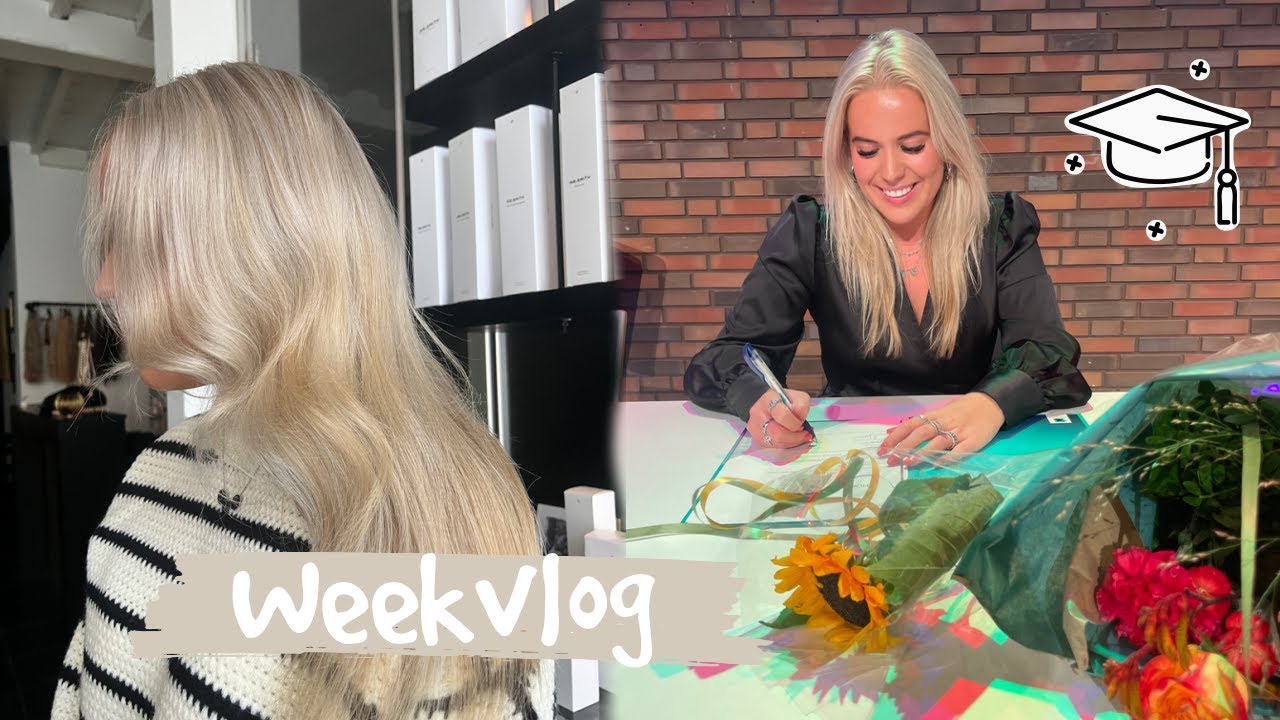 Diploma uitreiking 🎓, naar de kapper 💇🏼‍♀️, pakketjes & filmen in de klas 💕❥ WEEKVLOG | Janette