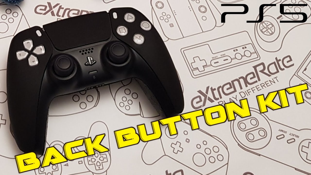 DIY PS5 Dualsense controller back button mod kit from eXtremerate RISE remap no soldering