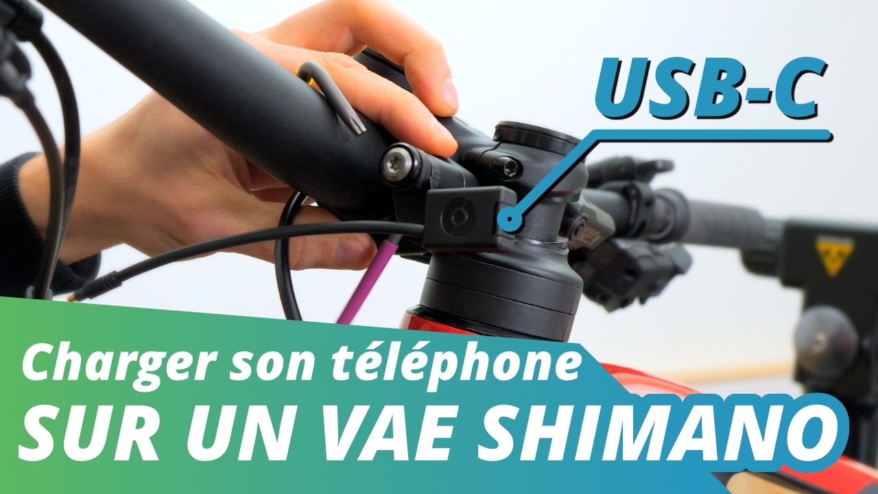 📱🔋Recharge ton téléphone directement sur ton vélo électrique Shimano | EBIKE24 fr