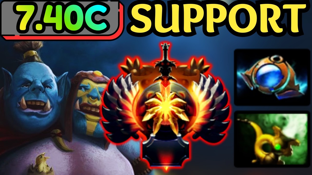 🔥 2 HEAD OGRE MAGI Hard Support — STUN LOCK EVERYONE 🔥 Dota 2