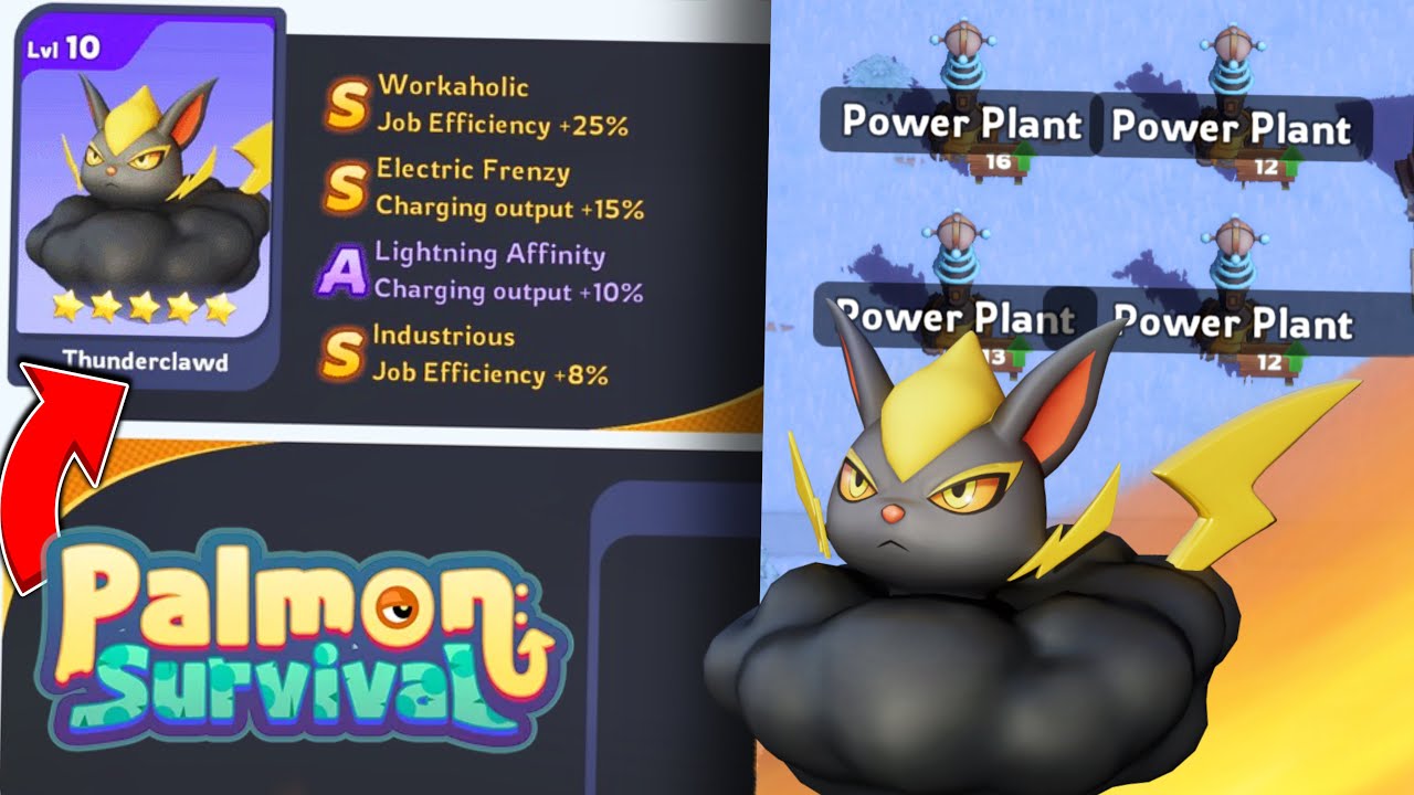 Best Palmon & Traits for Power Plant ⚡ | Palmon Survival