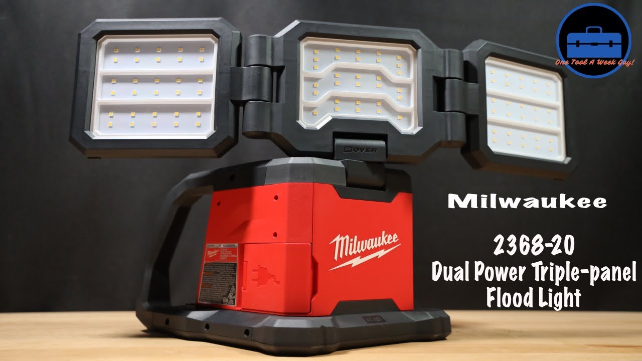 Milwaukee Dual Power Triple Panel Flood Light 2368-20