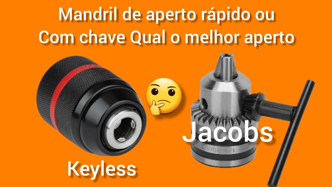 Mandril keyless ou Jacobs qual o melhor??? #Mandrils
