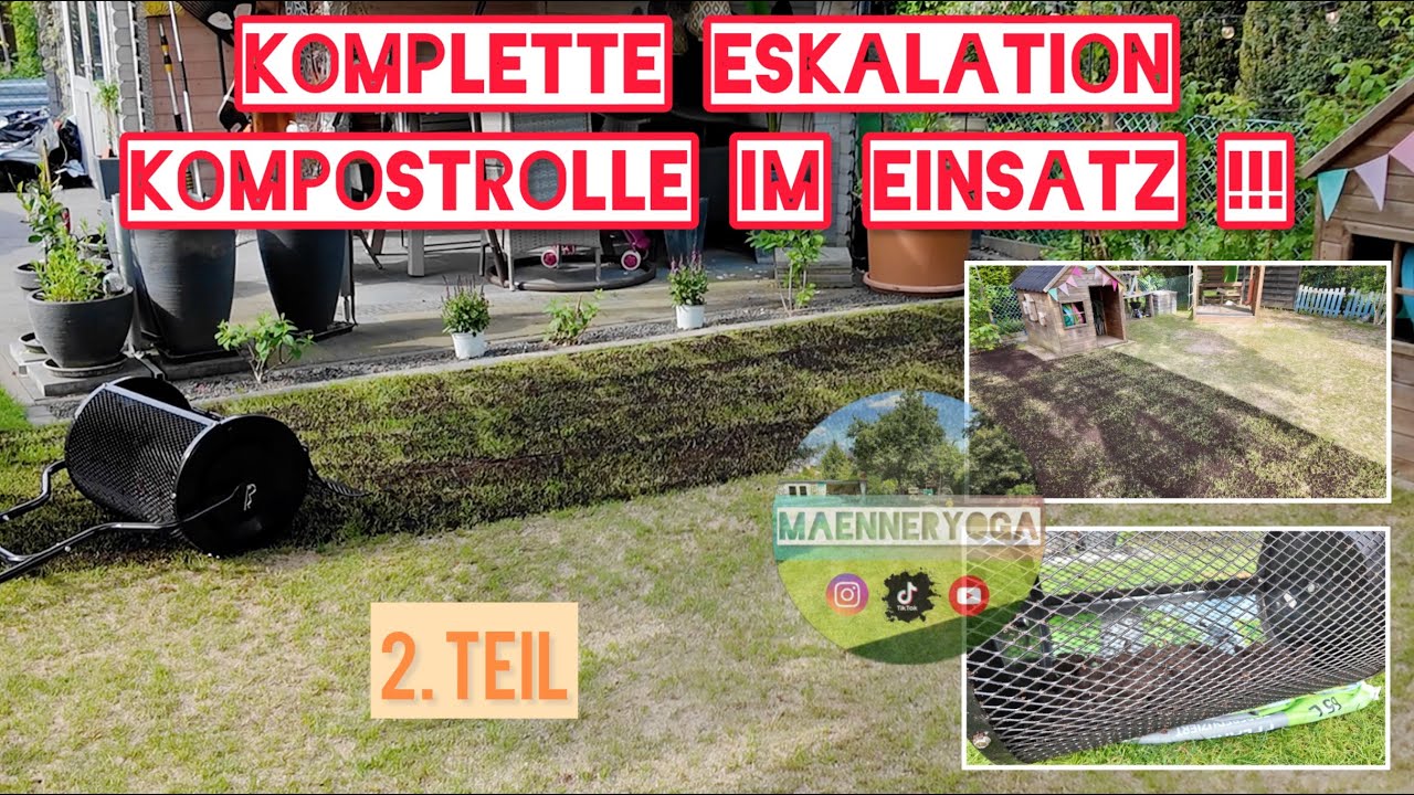 Das Rasenmassaker Teil 2 - Einsaat / Kompostrolle / Topdressing