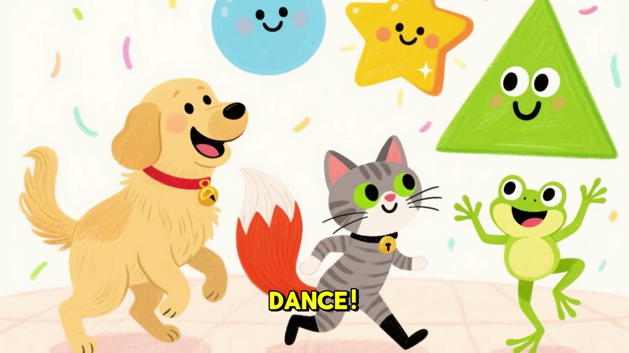 “Shapes & Animals Parade! 🎉✨ Fun 5-Minute Nursery Rhyme Adventure for Everyone!”