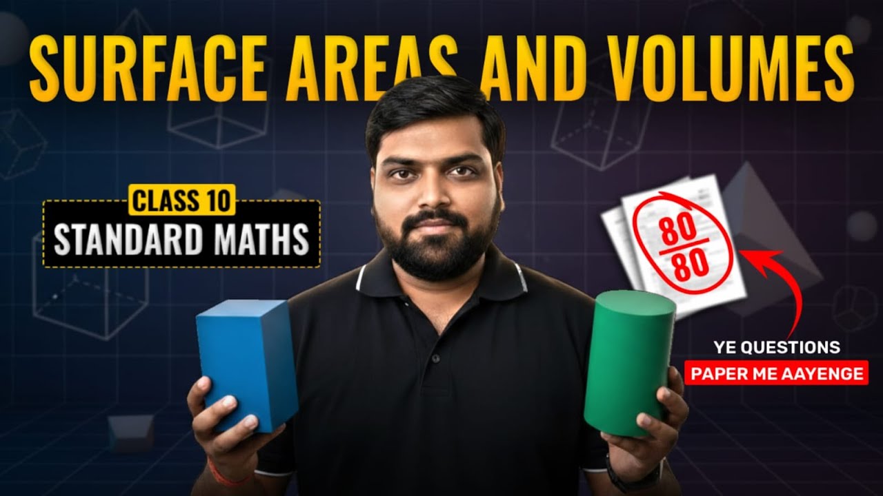 Most Expected Questions | Surface Areas and Volumes | Class 10