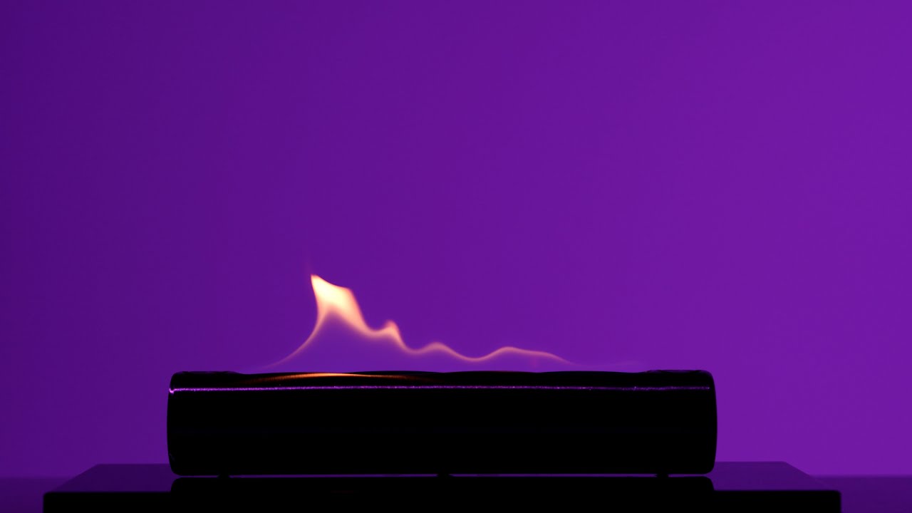 Modern 8K Fireplace with Purple Glow – Crackling Fire Sounds for Sleep, Focus & ASMR Relaxation