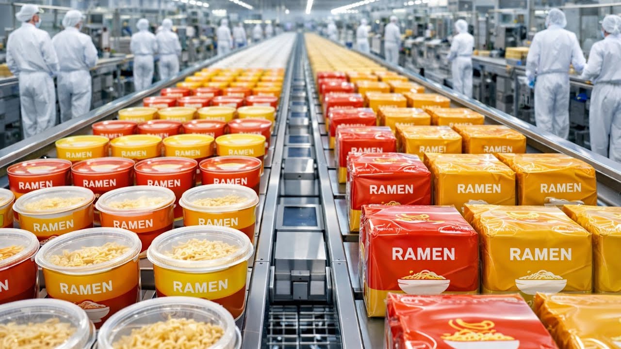 Inside Factory: How Thousands of Instant Noodles Ramen Are Made A Day — Full Process|You Never Know