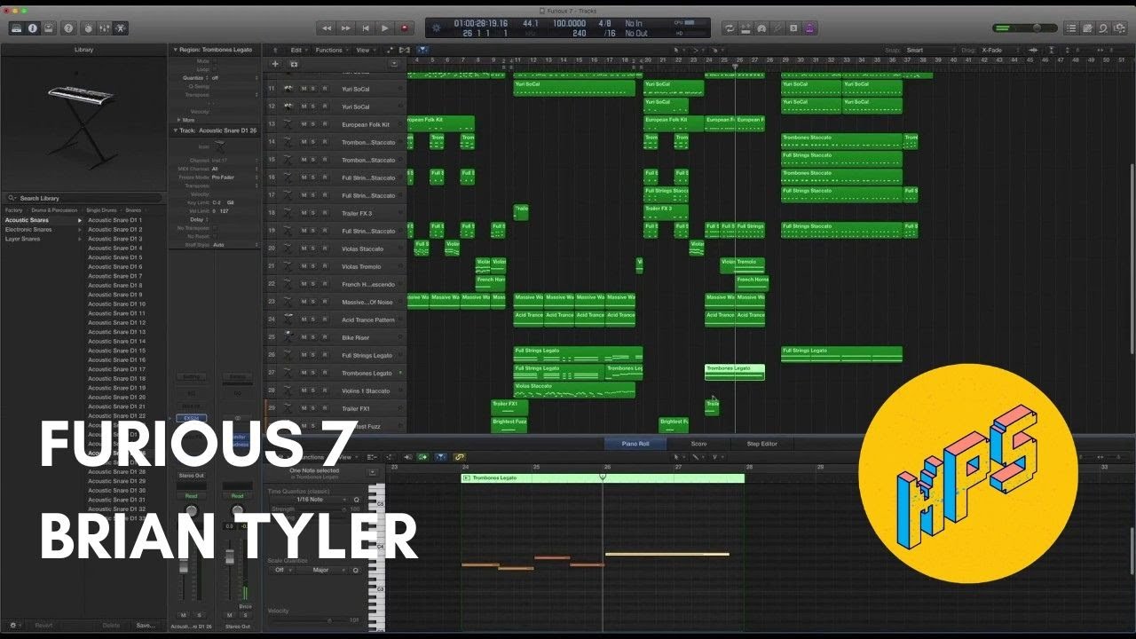 Furious 7 // Brian Tyler – Logic Pro Remake with Stock Plugins + Project File