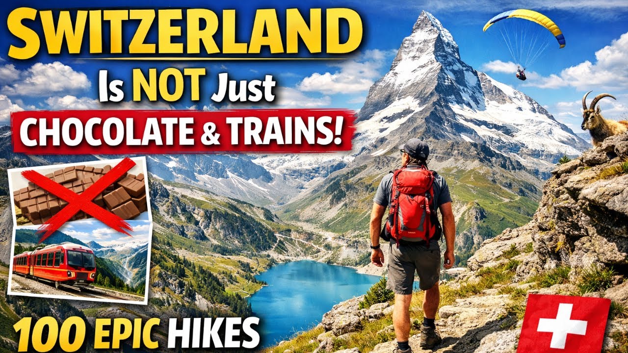 Switzerland Is NOT Just Chocolate & Trains 🇨🇭  Top 100 Jaw Dropping Hikes You’ve Never Seen