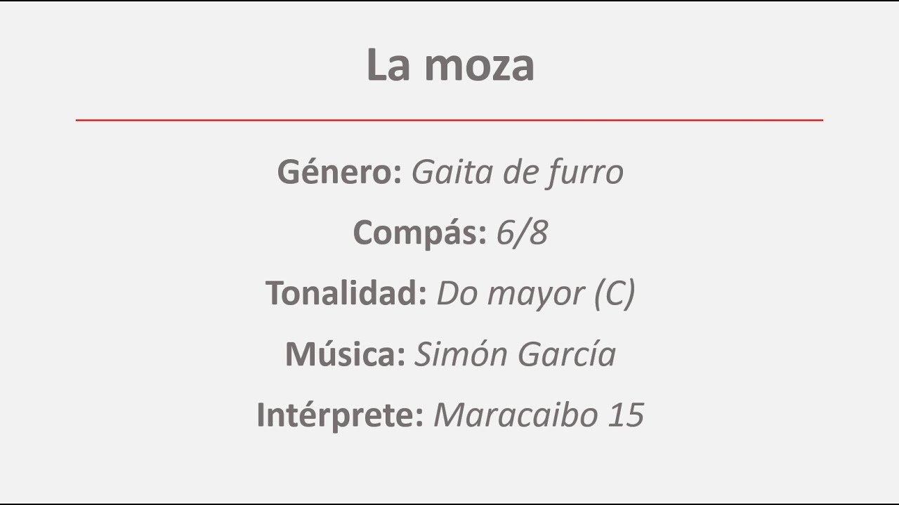 La moza en Do mayor (C)