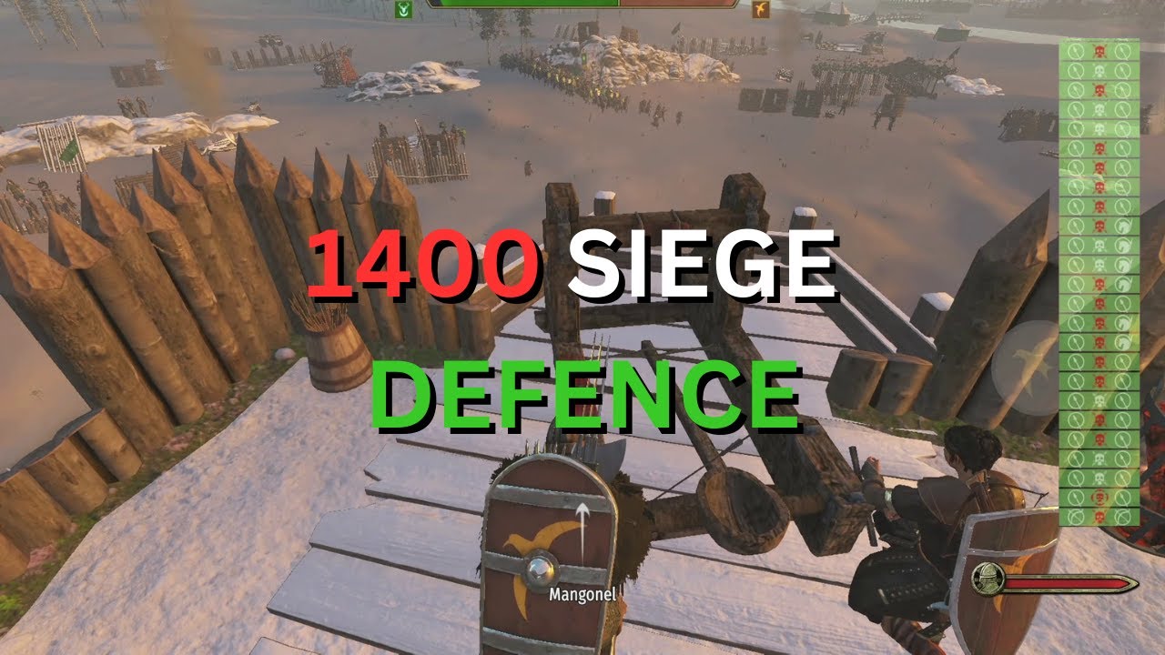 OUTNUMBERED BANNERLORD! 1400 MEGA SIEGE DEFENCE!