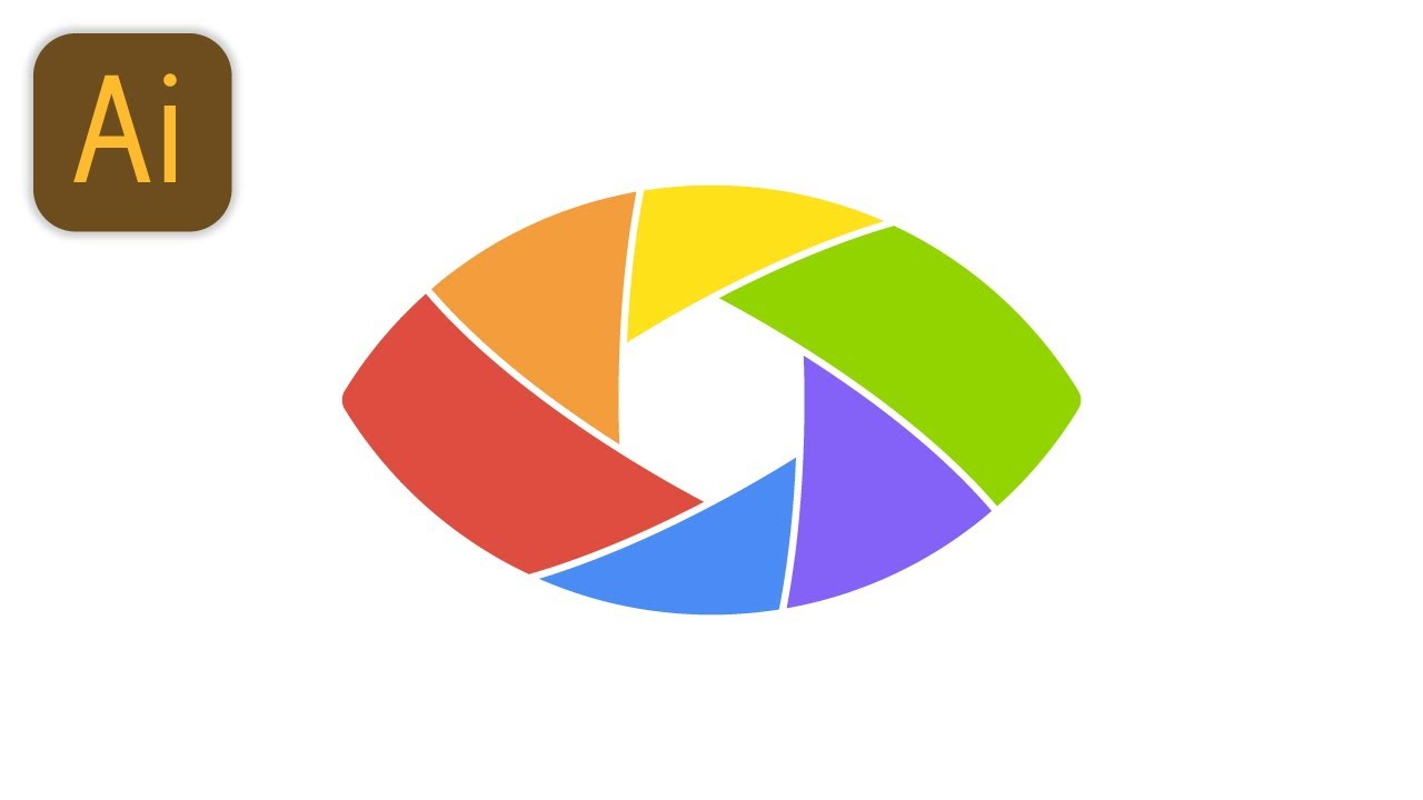 Draw a colorful and eye shaped lens (Illustrator Tutorial) — abcinformatic