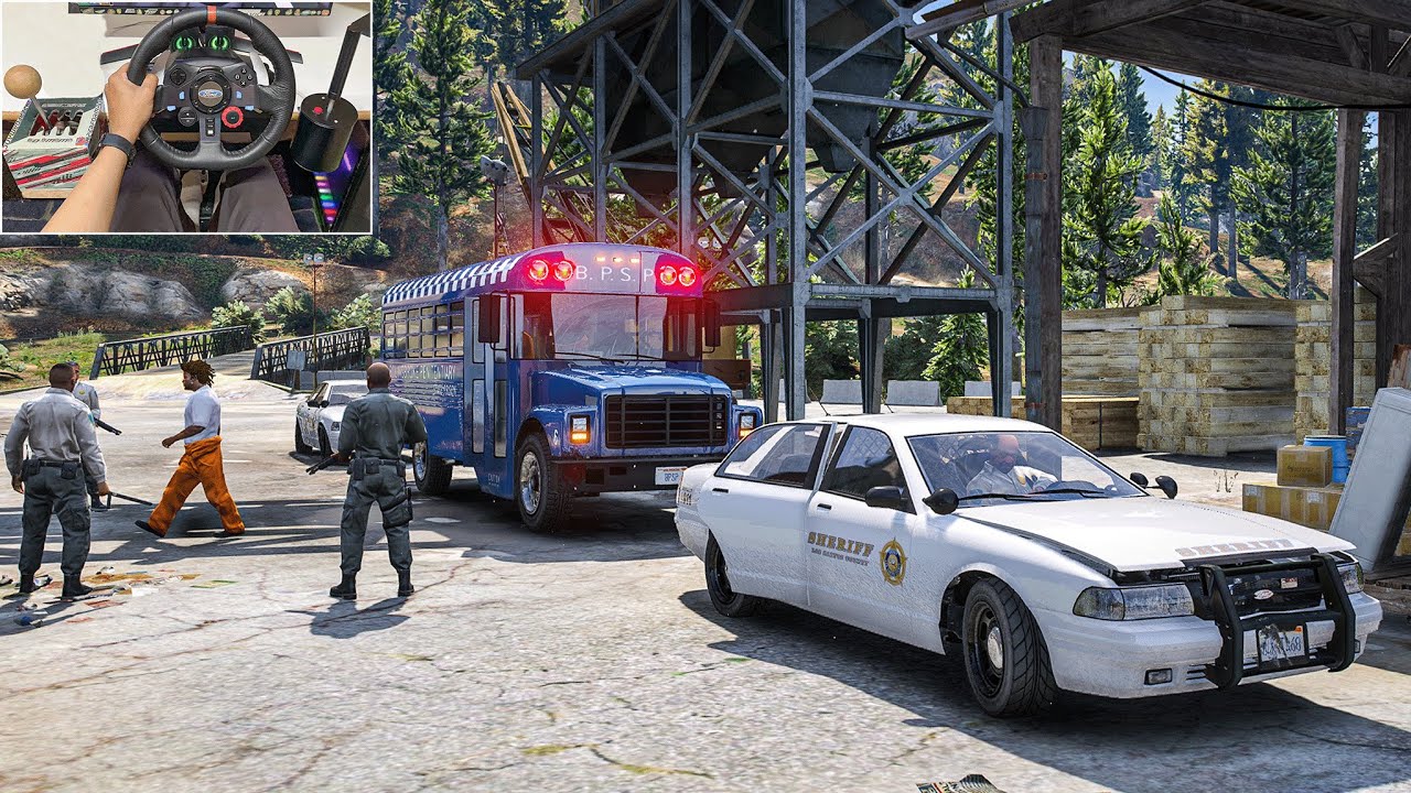 PRISONER LABOR TRANSFER in GTA V 🚓 | Factory Work Shift!