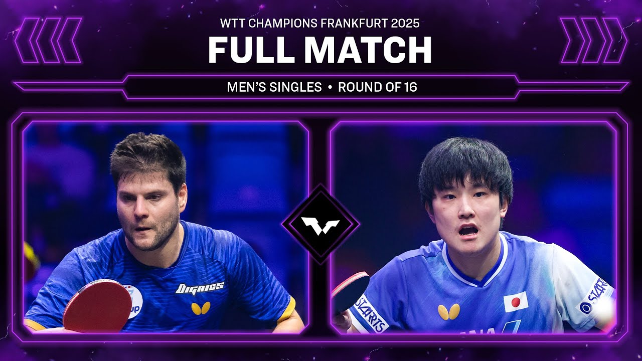 FULL MATCH | Dimitrij Ovtcharov vs Tomokazu Harimoto | MS R16 | #WTTFrankfurt 2025