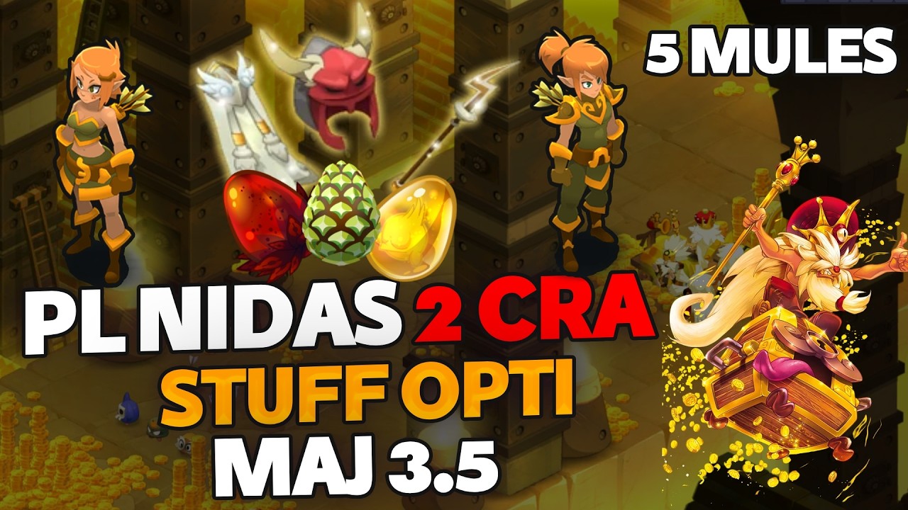 dofus maroc PL NIDAS 2 CRA | stuff opti | astuce kamas/xp  | MAJ 3.5 جديد