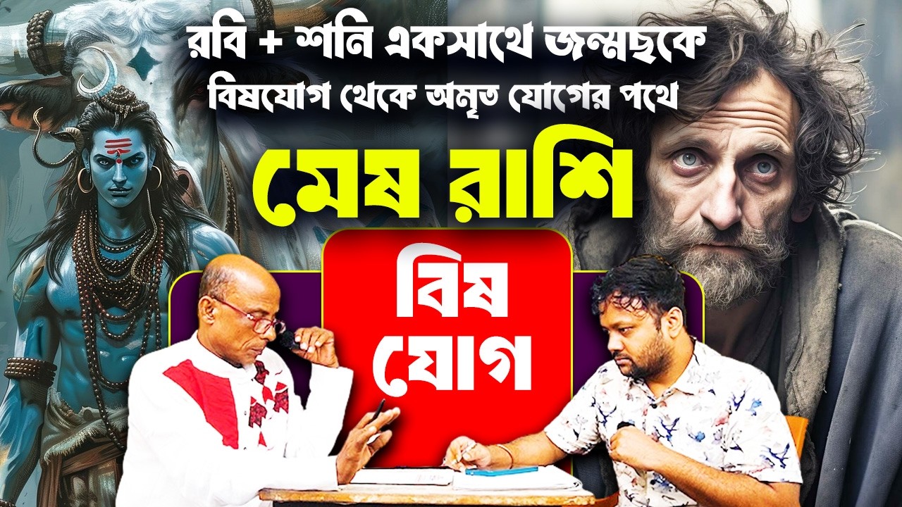 বিষযোগ থেকে অমৃত যোগের পথে | রবি + শনি একসাথে জন্মছকে Bish Jog | মেষ রাশি | Mesh রাশিফল #PradipSahoo