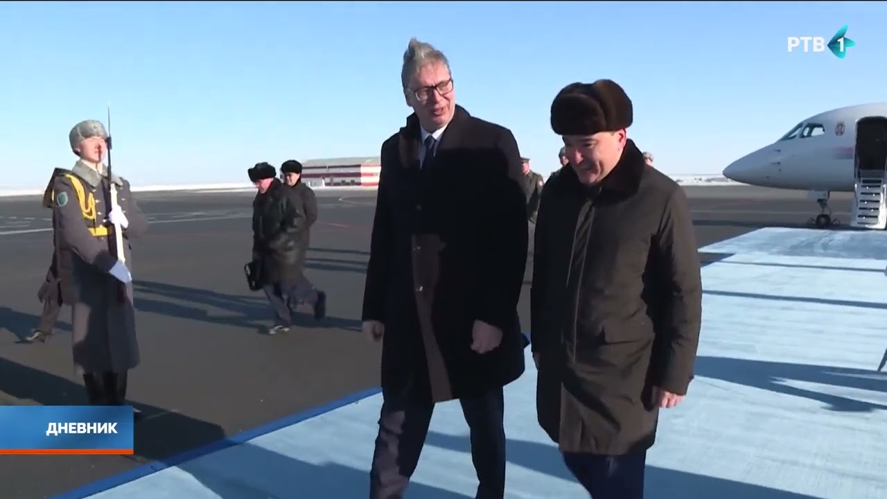 Vučić stigao u Kazahstan, dočekan uz najviše državne počasti