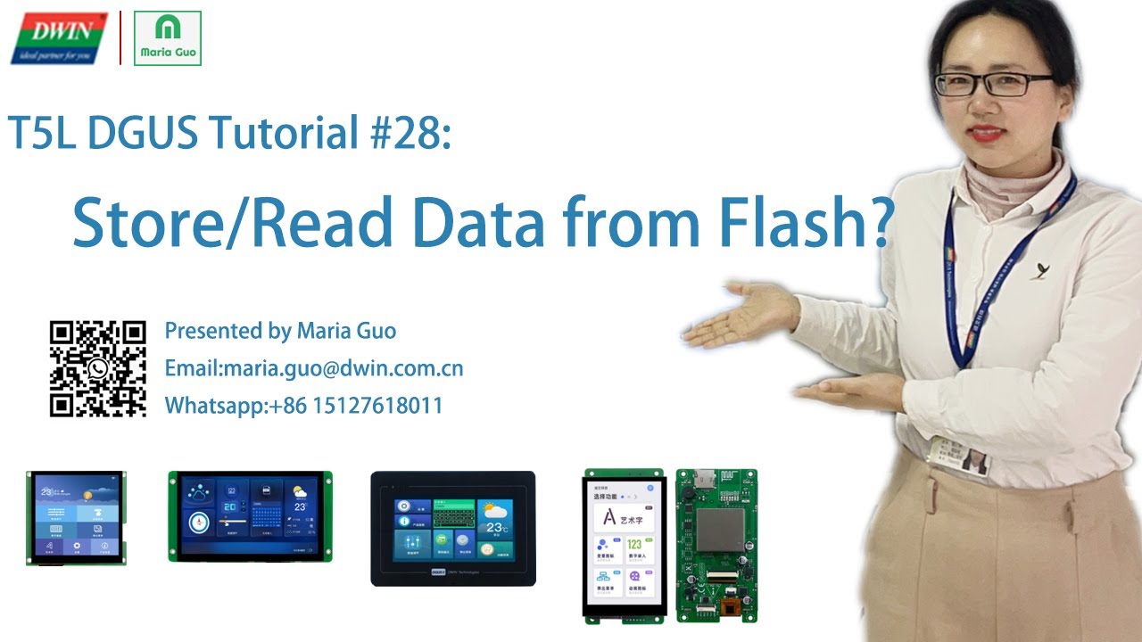 DWIN T5L DGUS Tutorial #28: Read/Write data from/to Nor Flash?