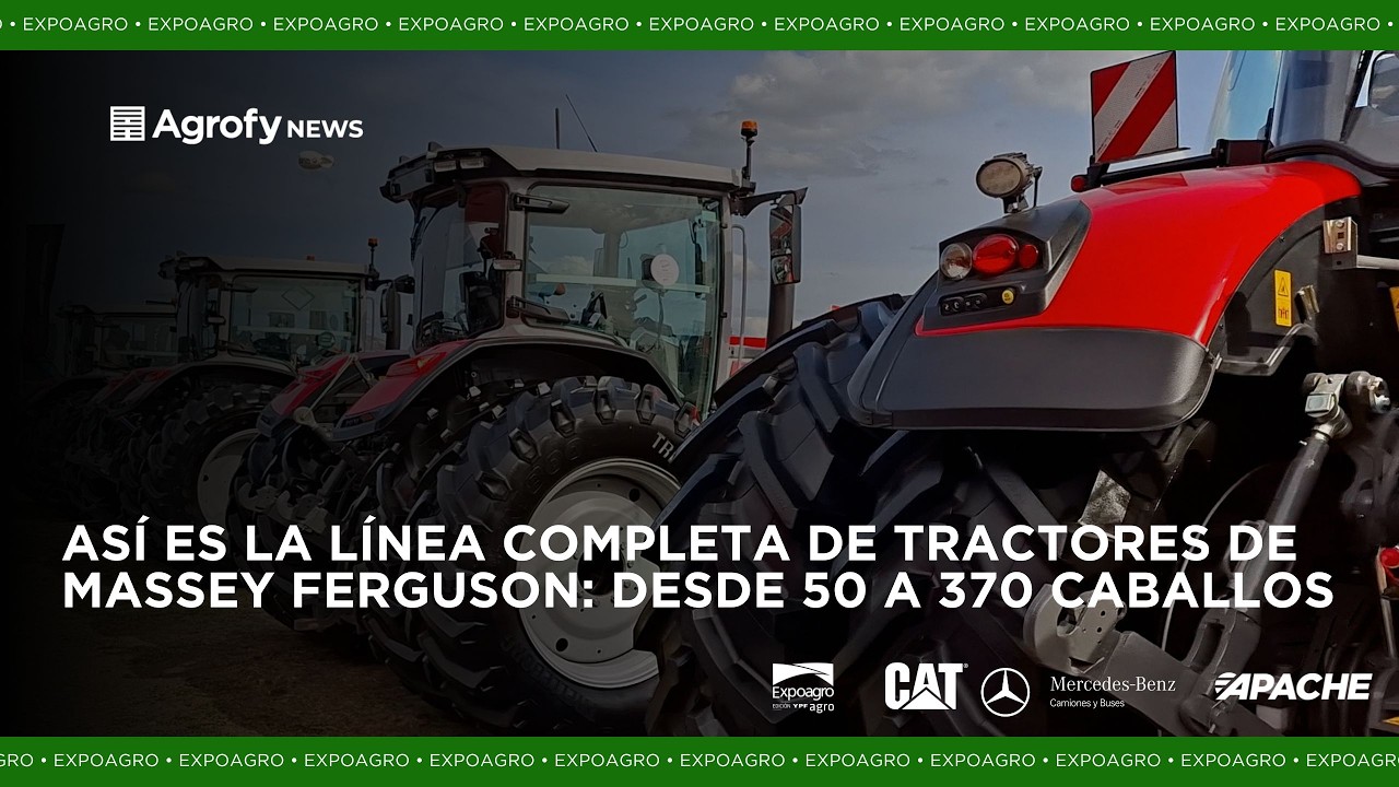 Así es toda la línea de tractores de Massey Ferguson: de 50 a 370 HP