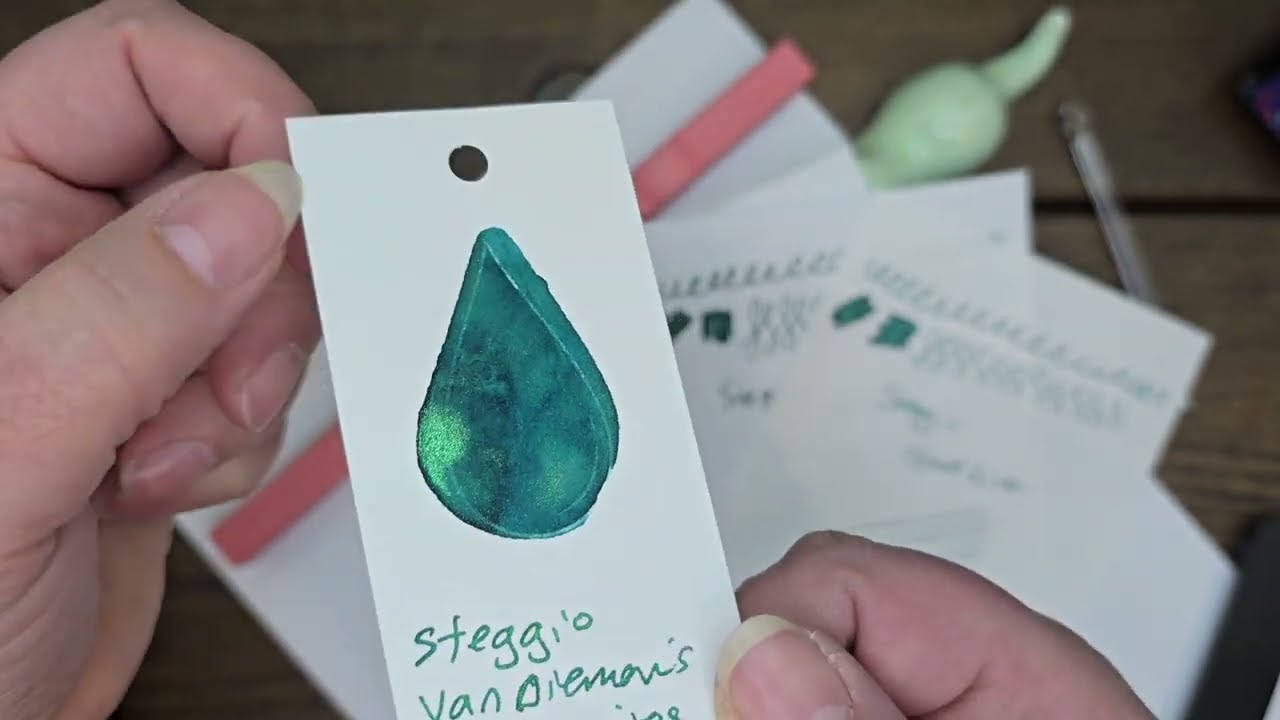 Steggio Ink Review Van Dieman's Fountain Pen Ink Dino-Writes Exclusive