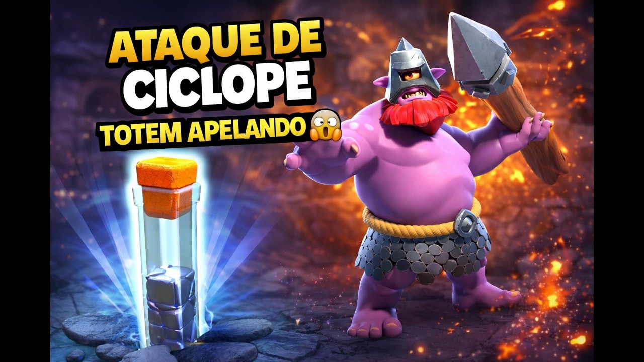 ATAQUE DE CICLOPE + FEITIÇO DE TOTEM 😱 | TÁ APELANDO DEMAIS NO CLASH?