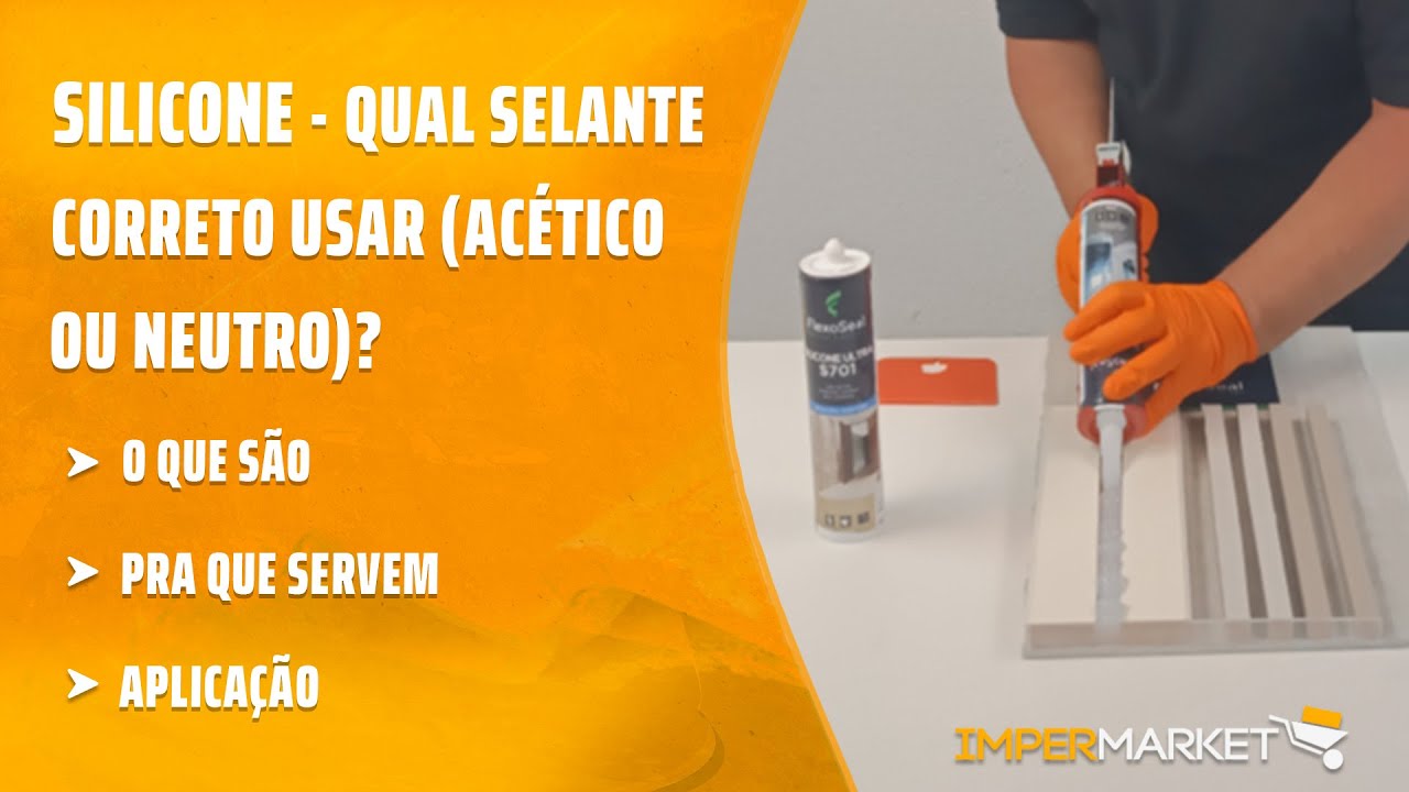 Silicone - Qual selante correto usar (acético ou neutro)?