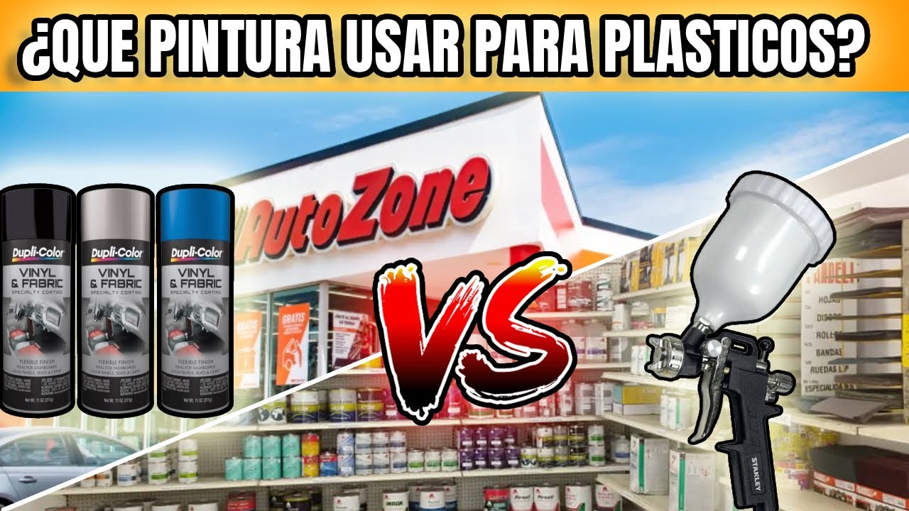 Cómo PINTAR PLASTICOS de un Automóvil ¿Aerosol o Resina Vinil?