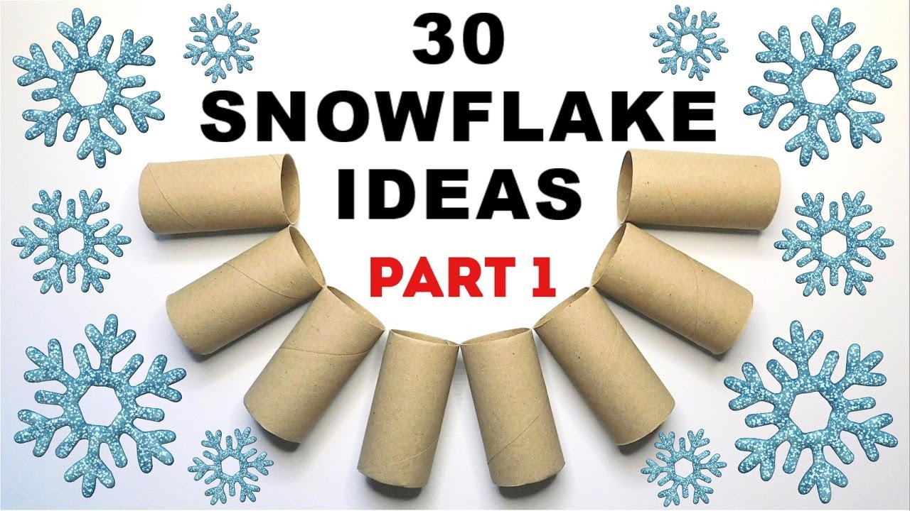Fantastic Snowflake DIY Ideas Part1 ❄️ Easy Christmas Crafts 💙 Handmade Decor from Paper Rolls