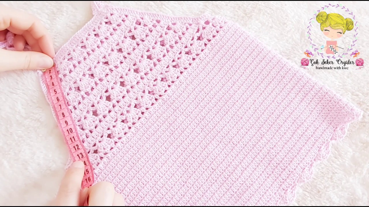 LULA BEBEK ELBİSESİ YAPIMI / Tığ işi bebek elbisesi yapımı /baby dress crochet easy