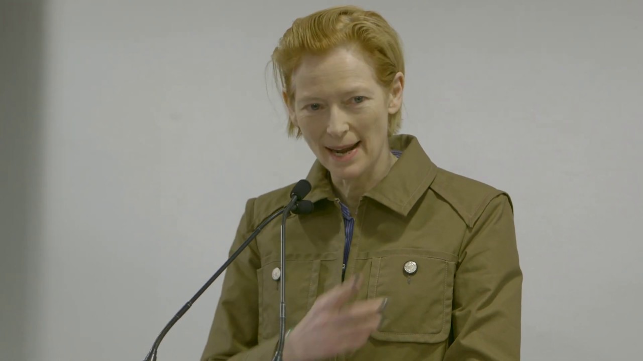 Tilda Swinton at the launch of Art Fund's campaign to save Prospect Cottage