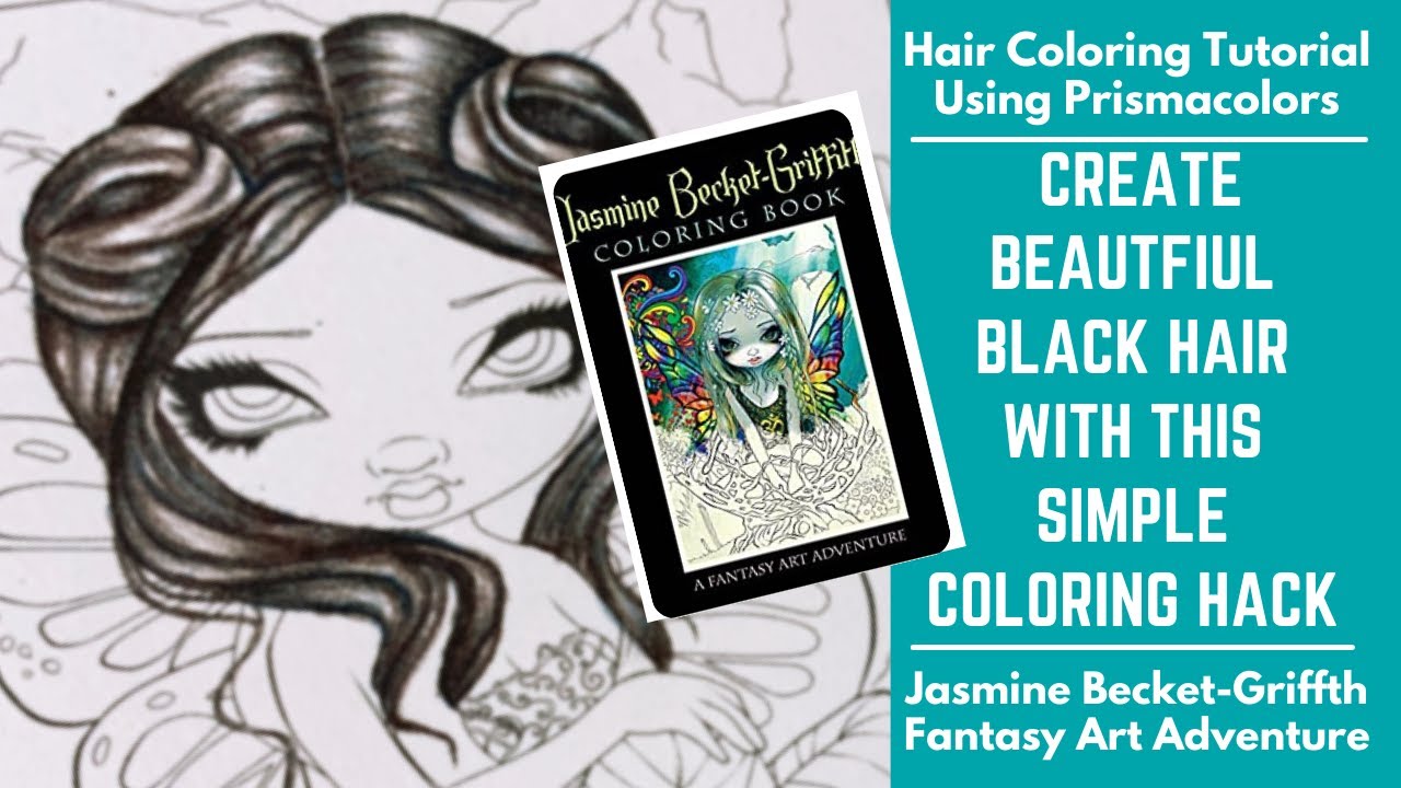 Create Beautiful Black Hair with this SIMPLE COLORING HACK! | Prismacolor Hair Tutorial