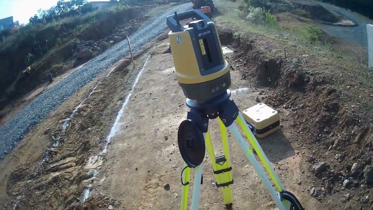 Topcon LN100 robotic total station- foundation / footing layout