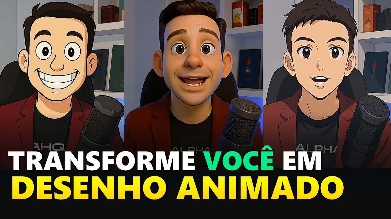 Transforme VOCÊ em DESENHO ANIMADO com SINCRONIZAÇÃO LABIAL