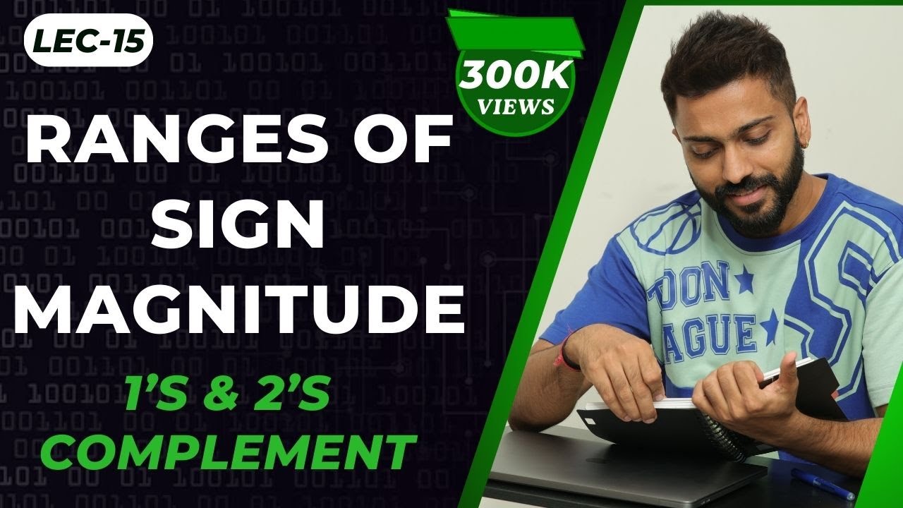 Lec-15: Ranges of Sign Magnitude, 1’s & 2’s Complement | Number System
