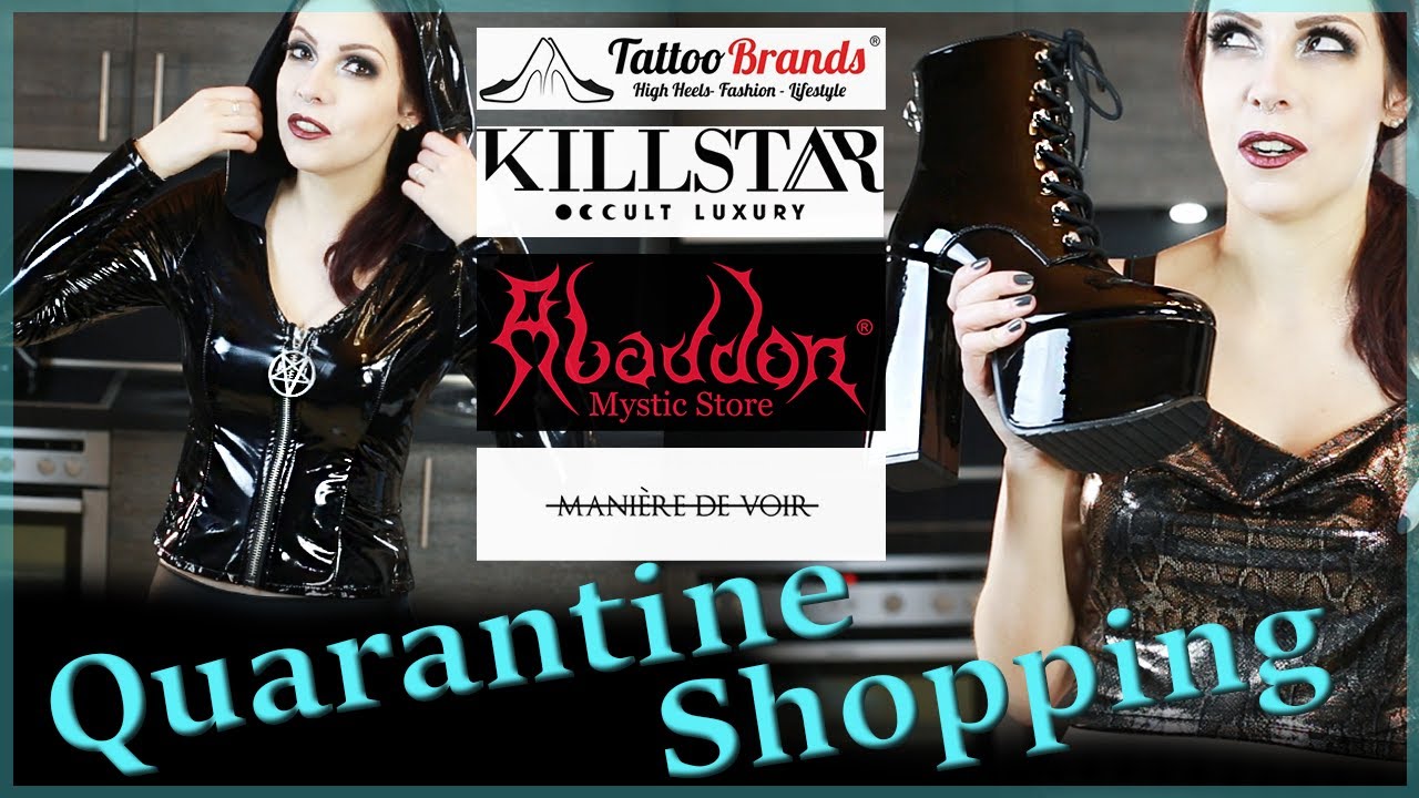 Quarantine Goth Shopping Haul: Lots of Boots, Leggings, Bodysuits, Tops (Killstar, Maniere de Voir)