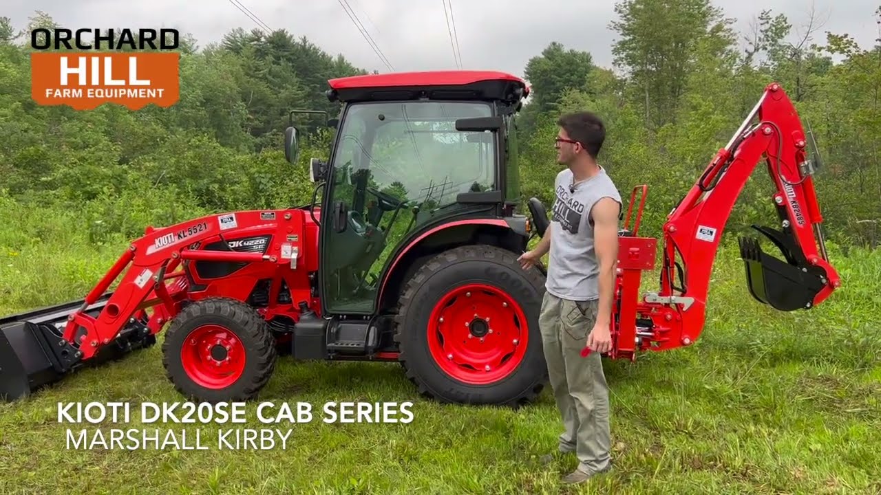 Пошаговое руководство по эксплуатации трактора Kioti DK20SE Cab - трактор DK4220SE HST CAB с погр...