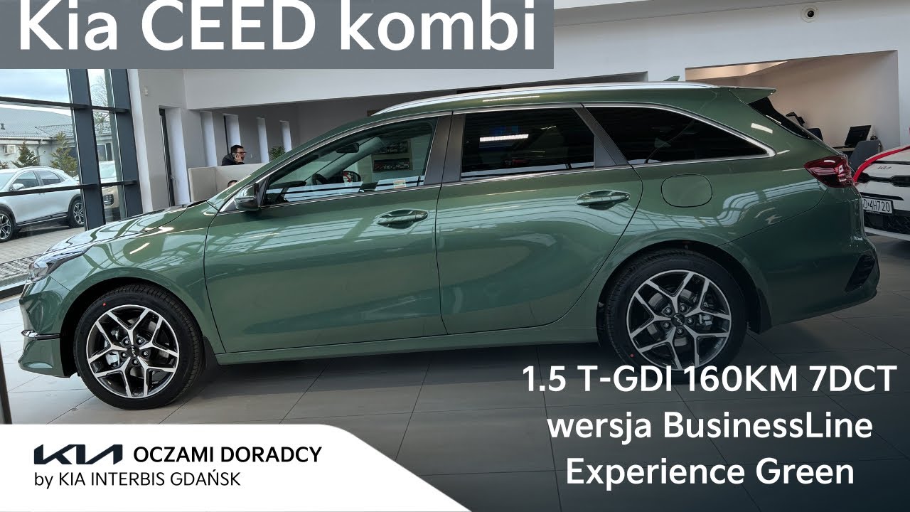 Kia CEED kombi [1.5 T-GDI 160KM 7DCT] wersja Businessline w kolorze Experience Green | 4K