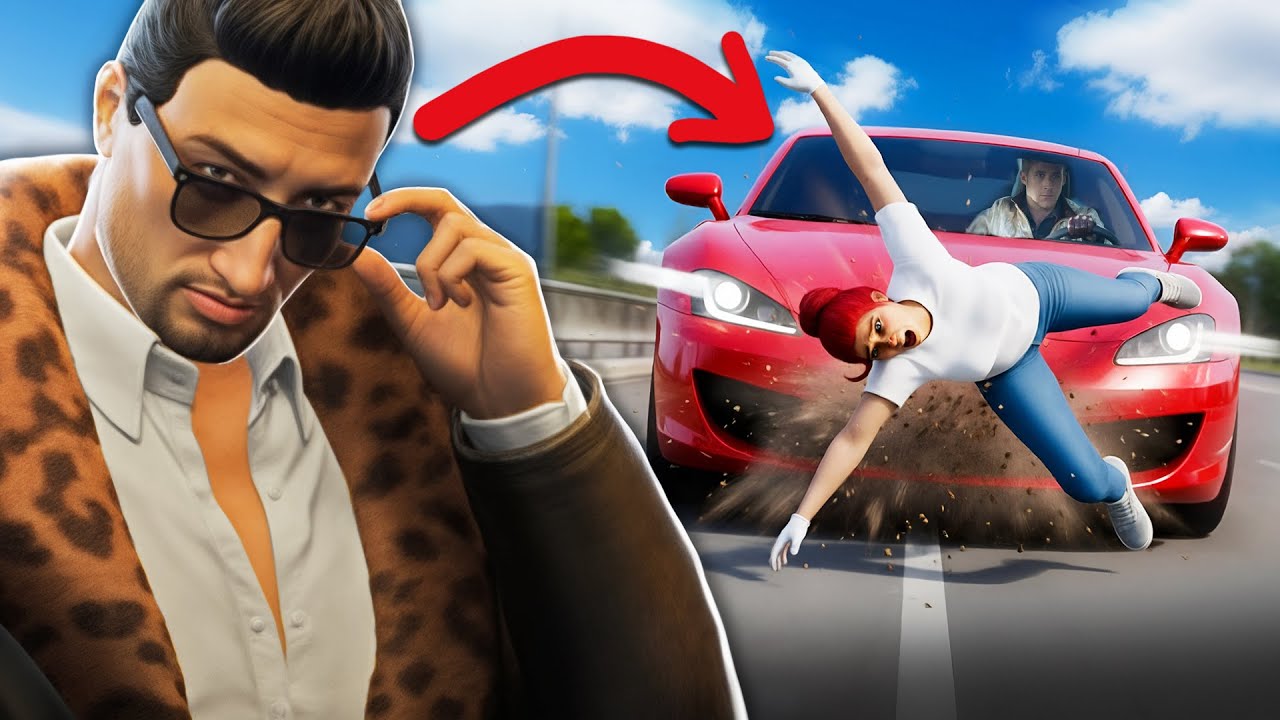 Ich &Uuml;berfahre TikTok Streamerin in GTA RP