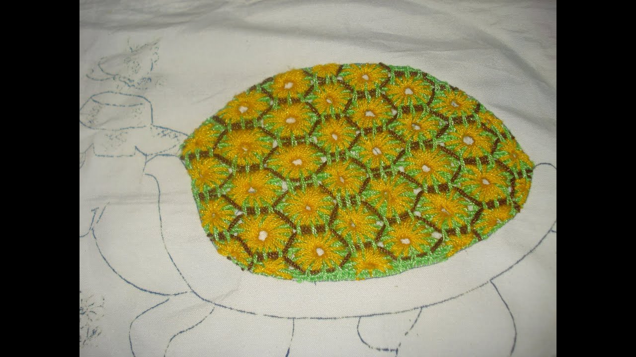 Bordado Fantasía Caparazón Tortuga # 2