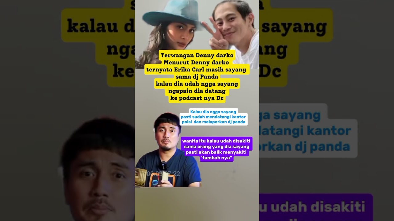 Terawangan denny darko mengenai erika carlina #shortvideo #shortsvideo  #erikacarlina