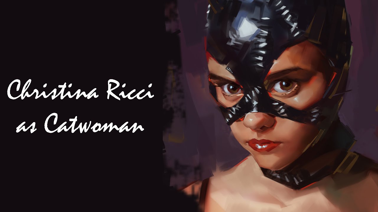 Painting Christina Ricci as Catwoman