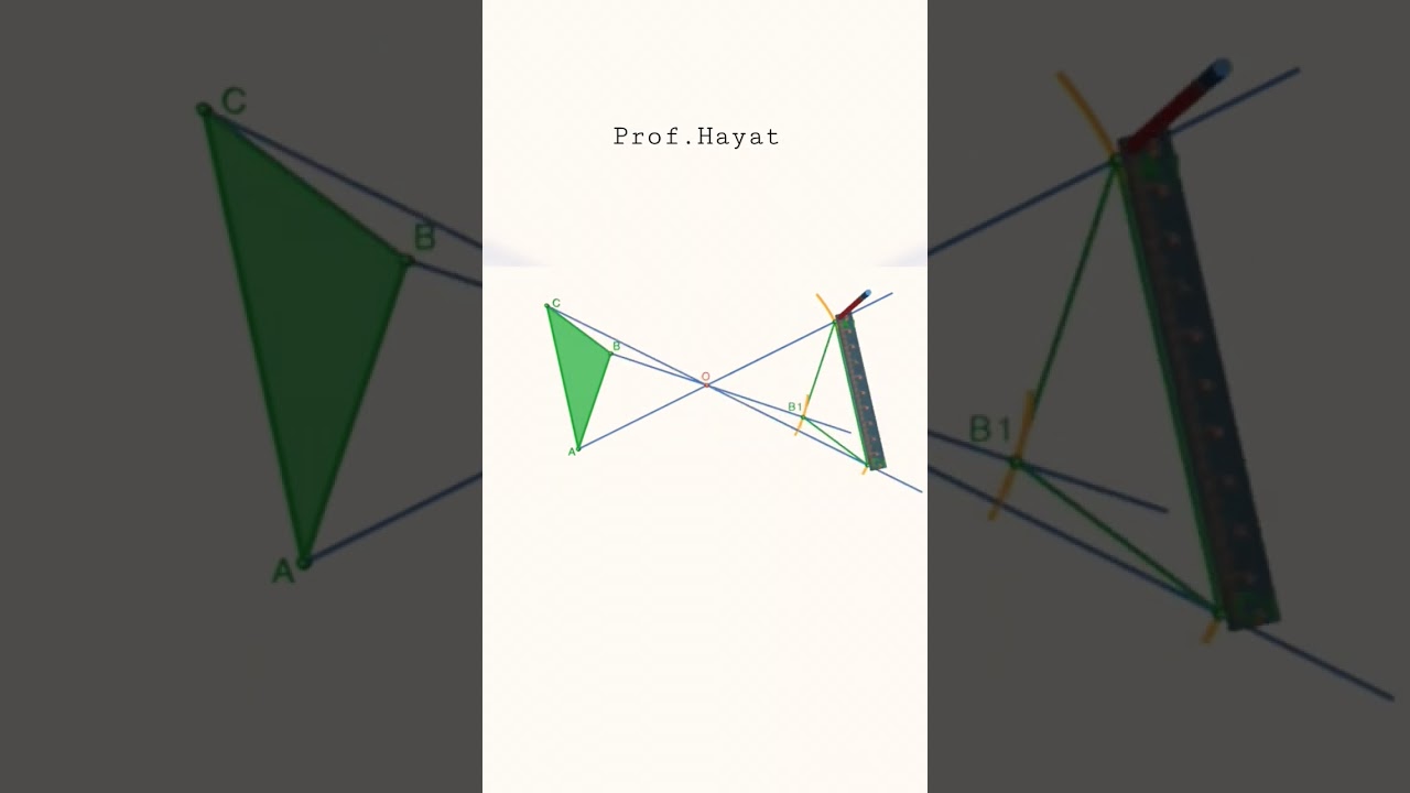 sym&eacute;trie d'un triangle