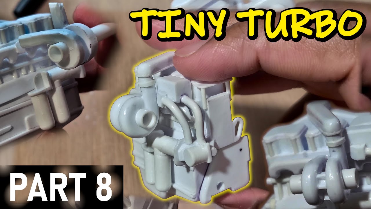 Making a turbocharger from Styrene Plastic. Part 8.