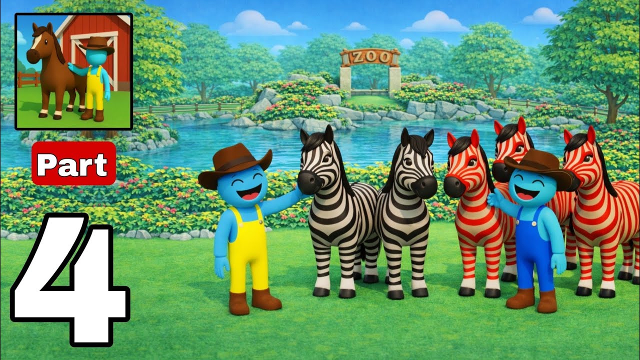 Horse Life: Gameplay walkthrough Part 4 - Best Zoo Horse(Android,iOS)