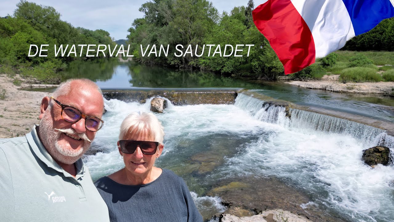 De prachtige waterval van Sautadet in Frankrijk