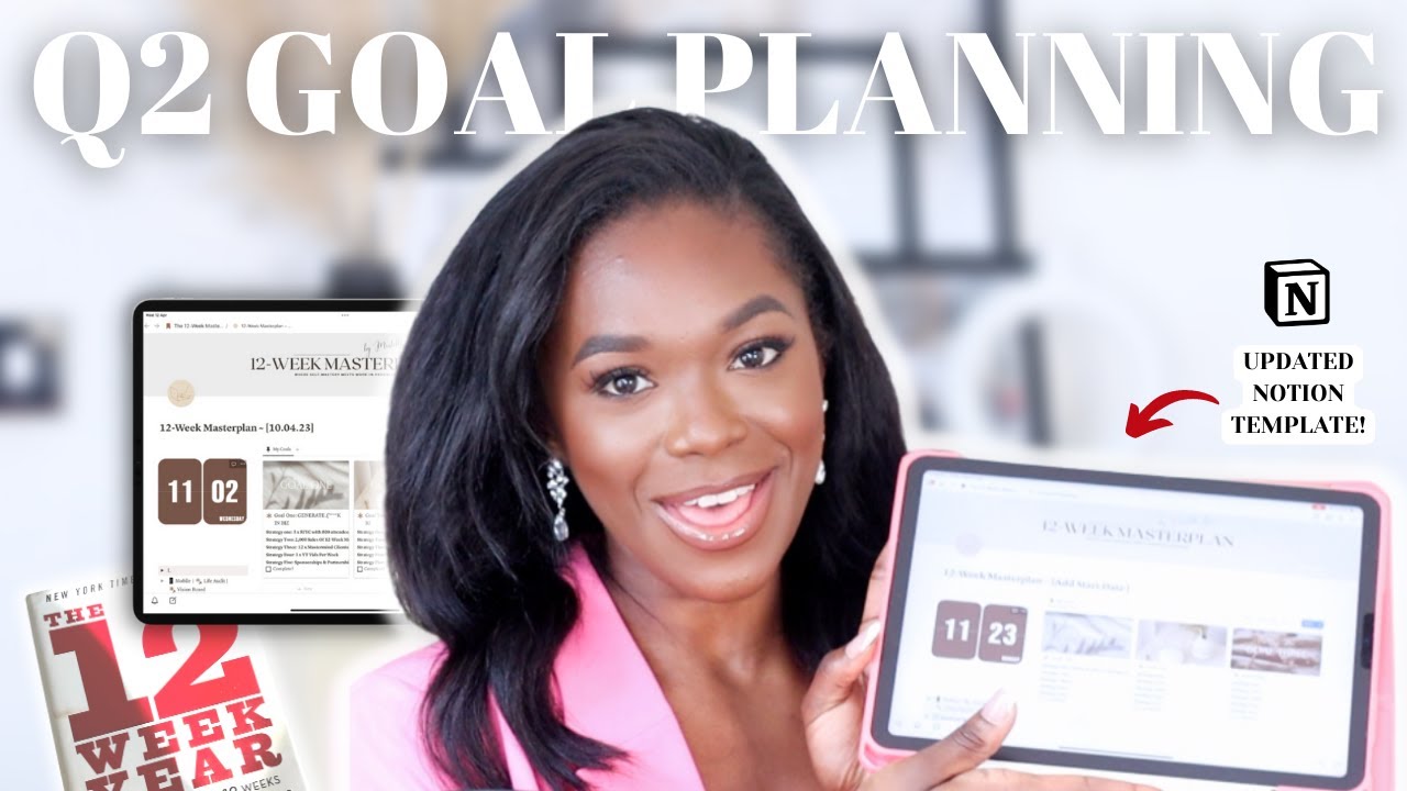 PLAN My 12-Week Year With Me! *Updated Notion Template* Q2 Goal Planning + Reset